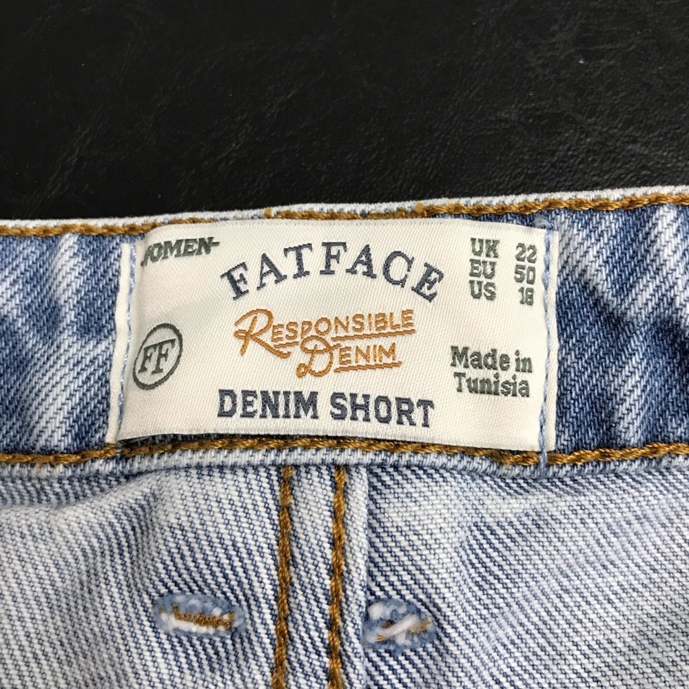 FatFace Denim Women's Shorts - size 18 - Picture 3 of 4